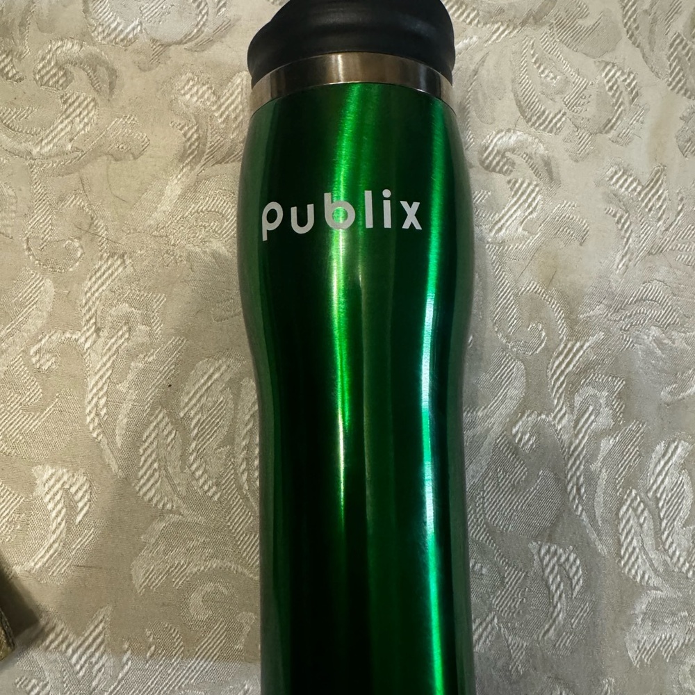 Publix Green Stainless Travel Tumbler